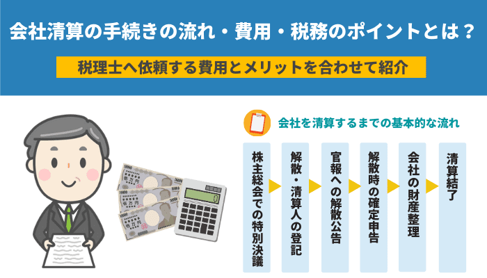 会社清算の手続きの流れ 費用 税務のポイントとは 税理士へ依頼する費用とメリットを合わせて紹介 弁護士法人ベンチャーサポート法律事務所