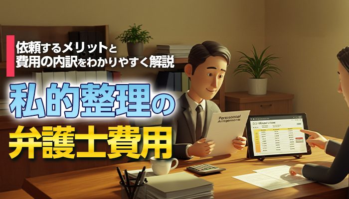私的整理で弁護士費用はいくらかかる？弁護士に依頼するメリットとは？