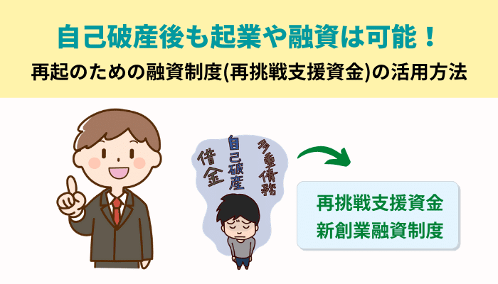 自己破産後も起業や融資は可能！再起のための融資制度(再挑戦支援資金)の活用方法