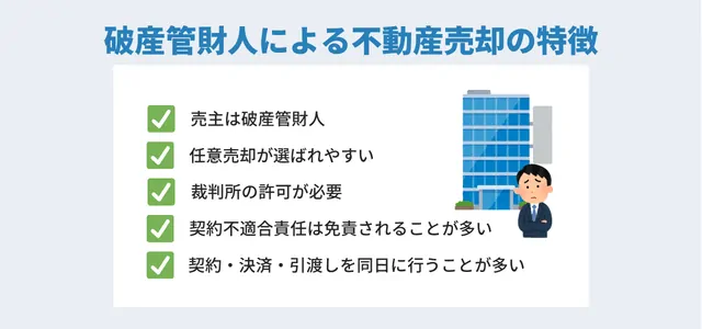 破産管財人による不動産売却の特徴は何ですか？