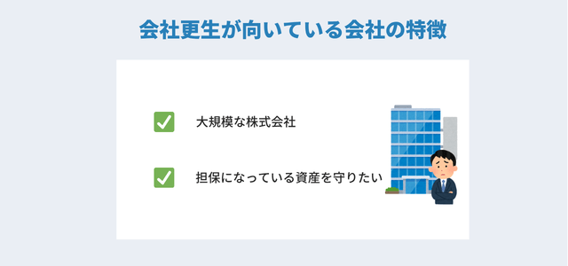 会社更生が向いている会社の特徴