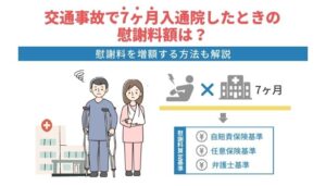 交通事故で7ヶ月入通院したときの慰謝料額は？慰謝料を増額する方法も解説