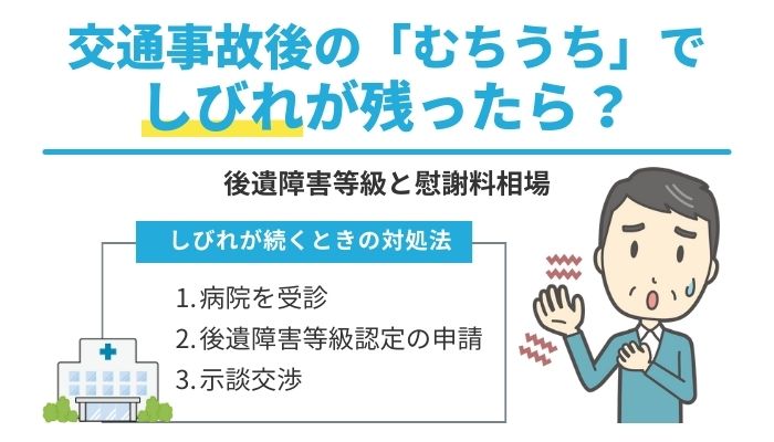 交通事故後の「むちうち」でしびれが残ったら？後遺障害等級と慰謝料相場