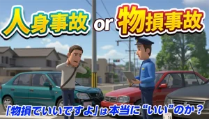 人身事故と物損事故の違いとは？人身事故へ切り替える方法を解説