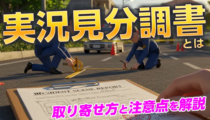 交通事故後に作成する実況見分調書とは？取り寄せ方と注意点