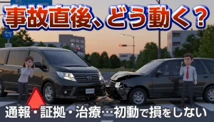 交通事故にあったら被害者はどう対応すべき？やることは？
