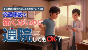 交通事故で痛くないのに通院してもOK？不正請求にならないための対処法