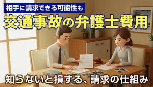 交通事故の弁護士費用は相手に請求できる？方法や範囲を解説