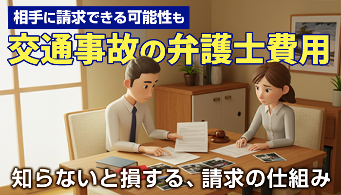 交通事故の弁護士費用は相手に請求できる？方法や範囲を解説