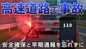 高速道路で交通事故を起こしたらどうする？連絡先や対応方法を解説