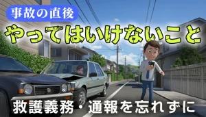 交通事故で絶対にやってはいけないこととは？事故直後の注意点