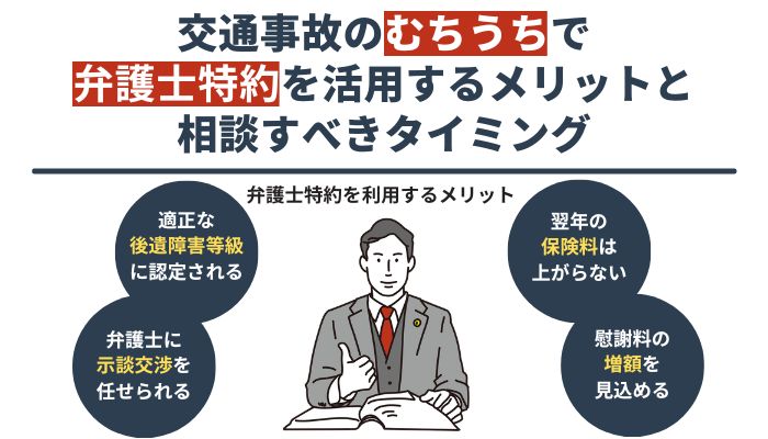 交通事故のむちうちで弁護士特約を活用するメリットと相談すべきタイミング