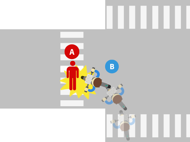 信号機のない横断歩道上で起きた事故 基本過失割合を解説