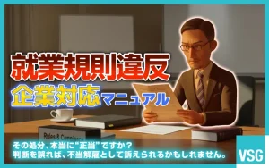 就業規則違反における企業対応マニュアル｜懲戒処分の種類と注意点を解説