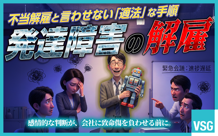 発達障害を理由に解雇できるケースもありますが、状況によっては差別的取り扱いとみなされるケースもあります。訴訟リスクを下げるためにも、適切な対応を行いましょう。