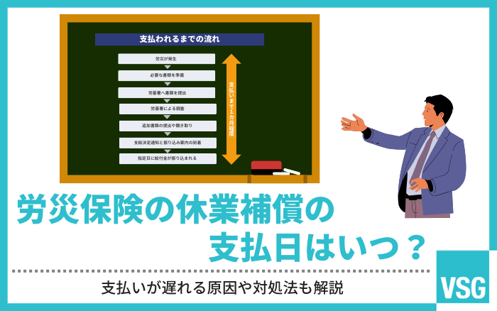 労災保険の休業補償の支払日はいつ？支払いが遅れる原因や対処法も解説