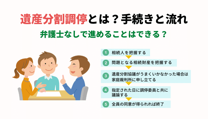 遺産分割調停とは 手続きと流れ 弁護士なしで進めることはできる