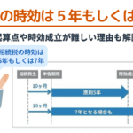 相続税の時効は5年もしくは7年！起算点や時効成立が難しい理由も解説