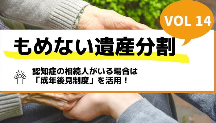 認知症の相続人がいる場合は「成年後見制度」を活用！－もめない遺産分割Vol14