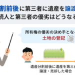 遺産分割前後に第三者に遺産を譲渡したら相続人と第三者の優劣はどうなる？