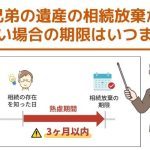 兄弟の遺産の相続放棄がしたい場合の期限はいつまで？