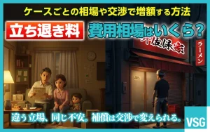 立ち退き料の費用相場はいくら？ケースごとの相場や交渉で増額する方法