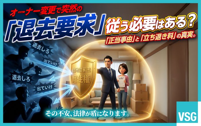 オーナーチェンジがあっても、正当事由がない限り立ち退きに応じる必要はありません。立ち退き料を増額するコツや交渉のポイントを解説しています。