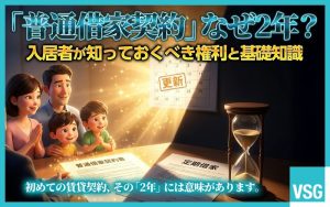 普通借家契約はなぜ２年？更新できない？定期借家契約との違いを解説