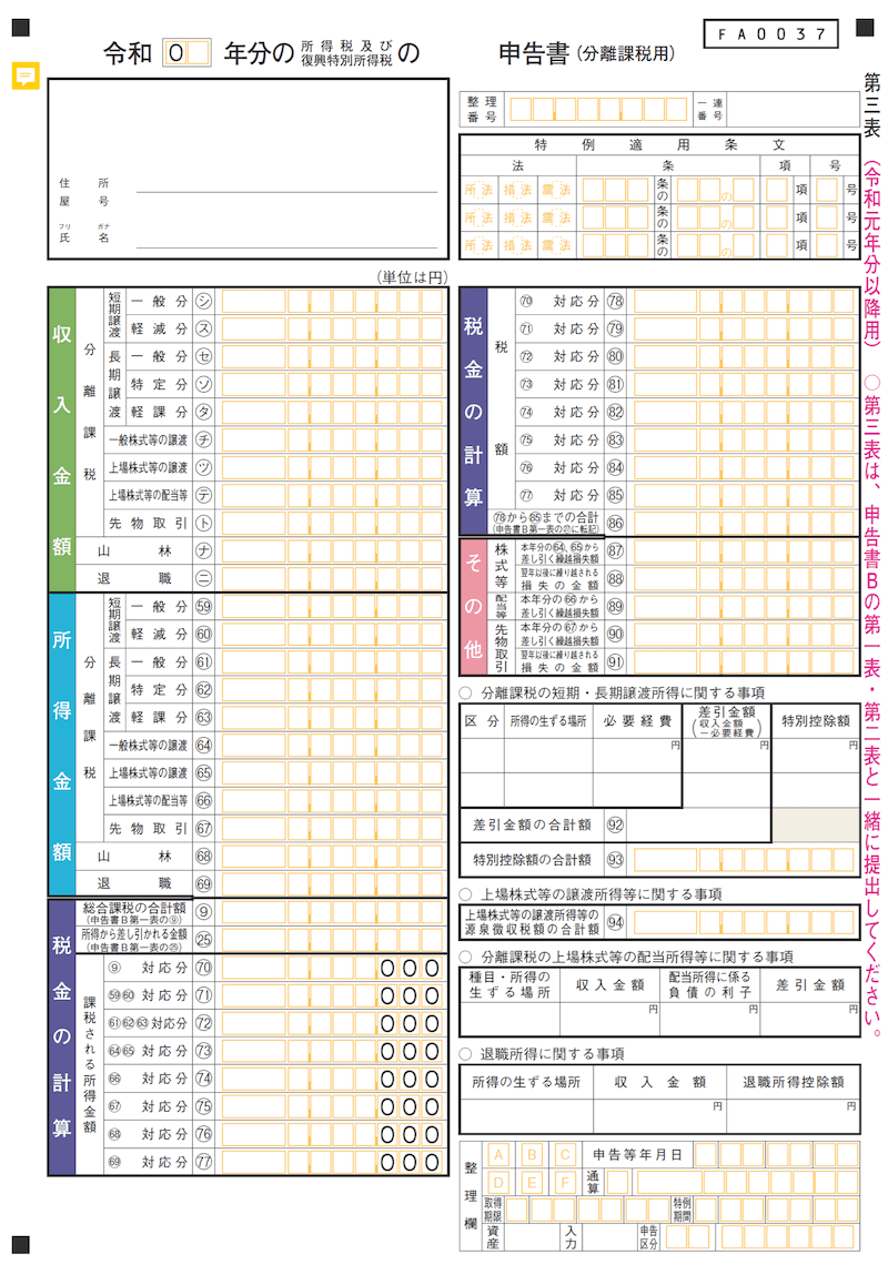 所得 確定 申告 譲渡