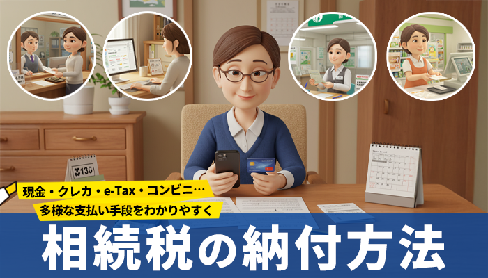 相続税の支払い方法とは？納付方法の詳細や現金で支払えない場合の対処法を解説