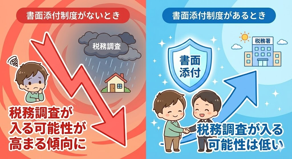 書面添付制度のメリット