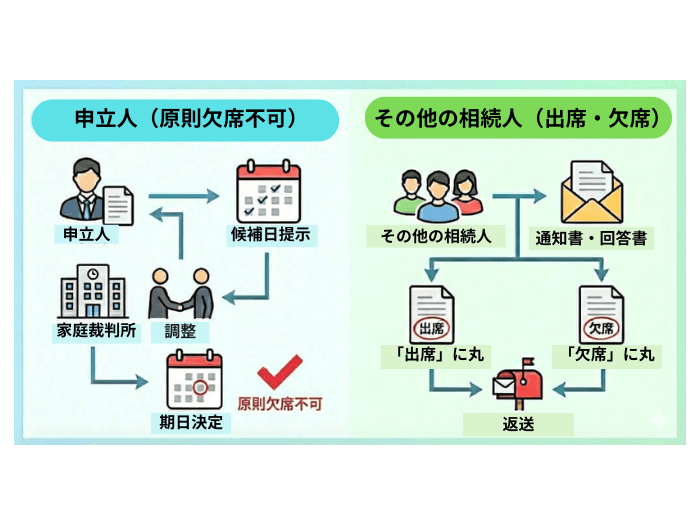 遺言書の検認期日の出欠