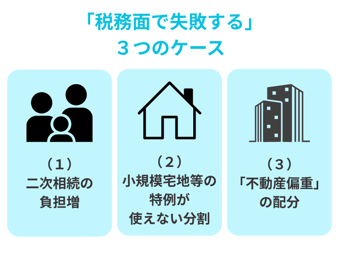 税務面で失敗する3つのケース