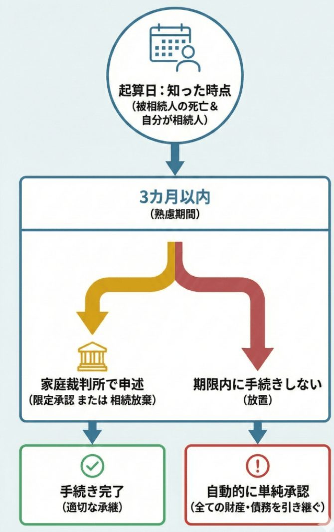 限定承認　熟慮期間 