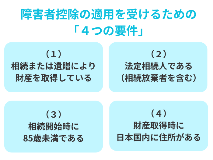 障害者控除の適用要件