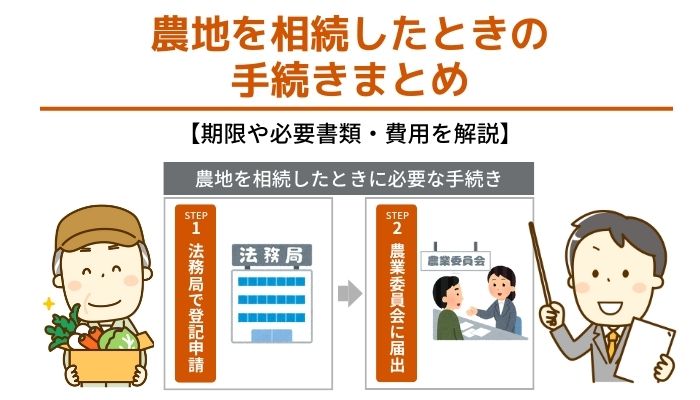 農地を相続したときの手続きまとめ【期限や必要書類・費用を解説】