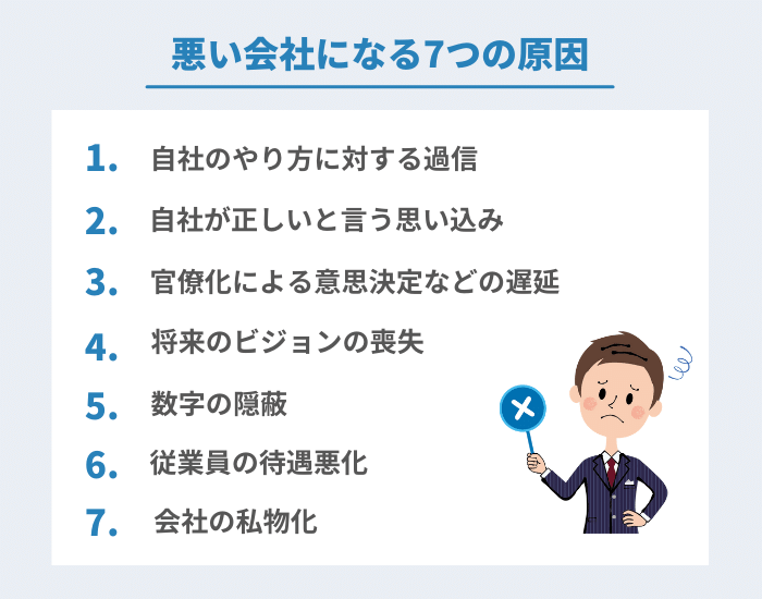 悪い会社になる7つの原因