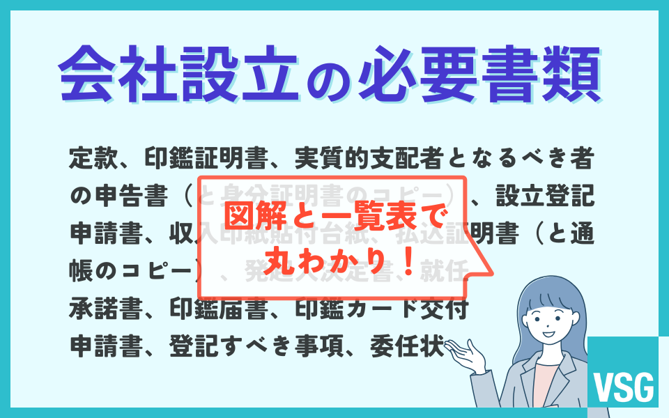 【画像豊富】株式会社設立の必要書類を解説！法人登記に必要な事前準備とは？