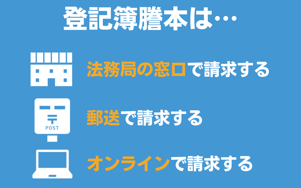 法人の登記簿謄本（登記事項証明書）の取り方と必要なもの