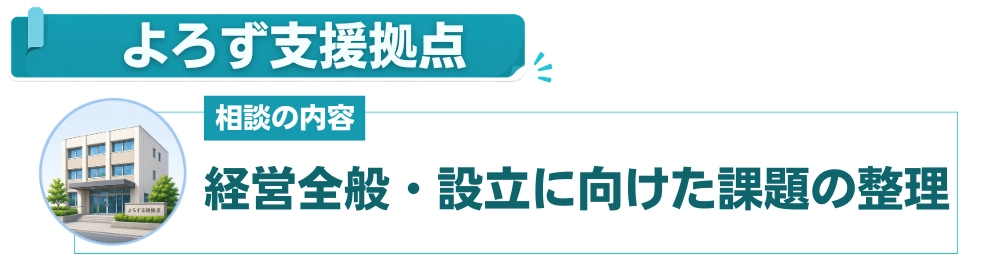 よろず支援拠点：各分野の専門家に何度でも無料で相談できる