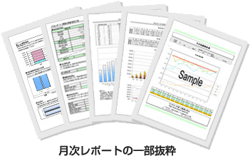 月次実績レポート