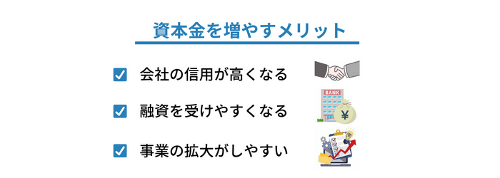 資本金を増やすメリット