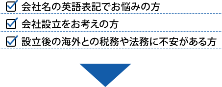 会社名の英語表記でお悩みの方はこちらからお問い合わせください