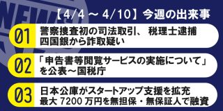 【4/4～4/10】今週の出来事