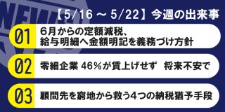 【5/16～5/22】今週の出来事