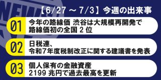 【6/27～7/3】今週の出来事