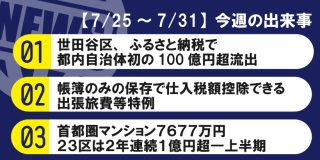 【7/25～7/31】今週の出来事